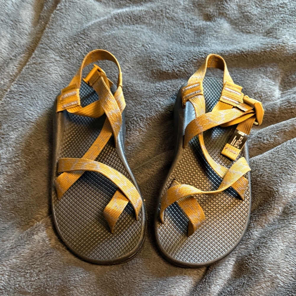 Chaco Yellow and Black Sandals